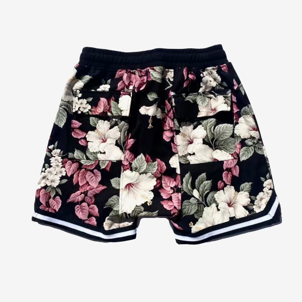 Alepeleke Basketball Short | White Hibiscus