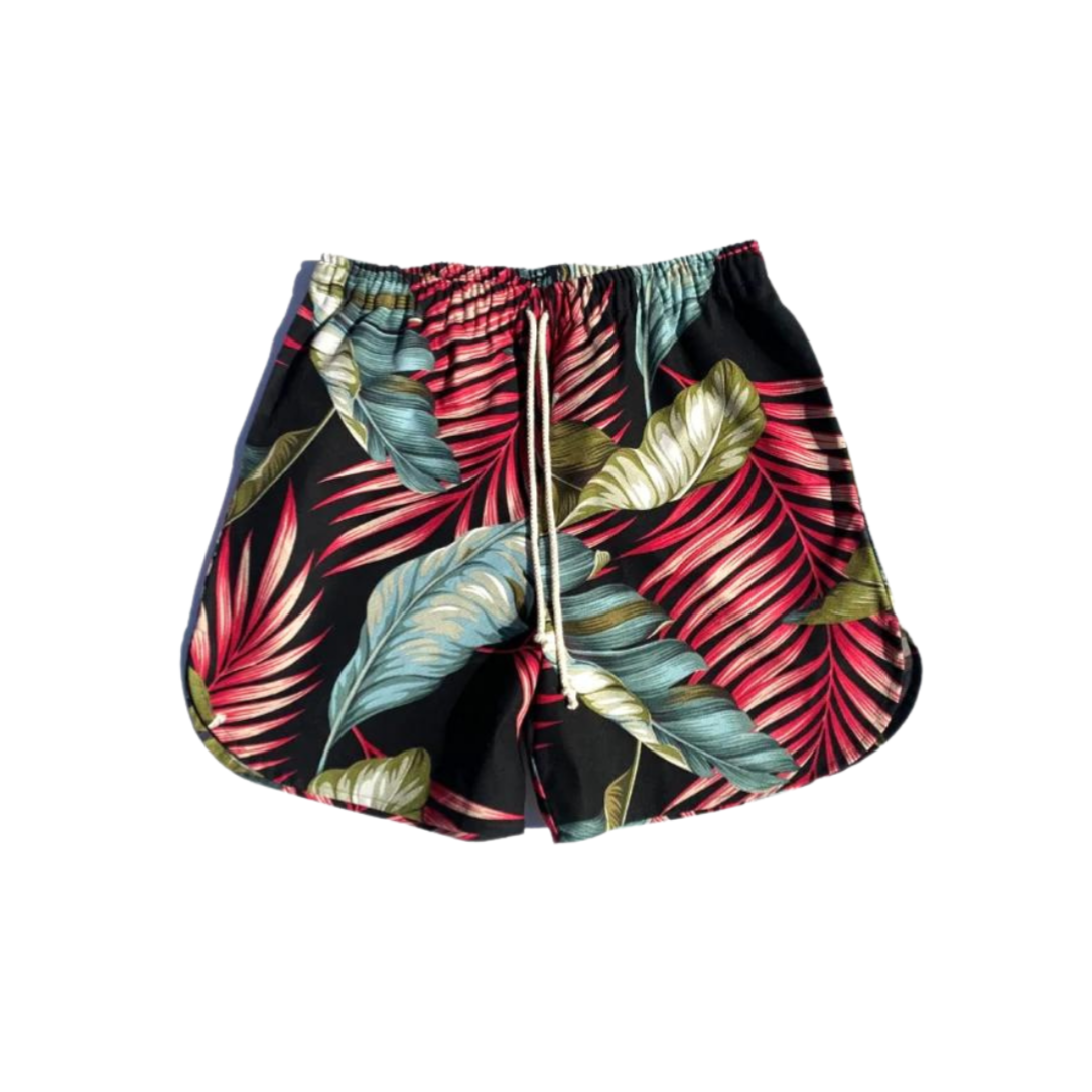 Kilikopela ‘OG’ Shorts | Black Red Leaf