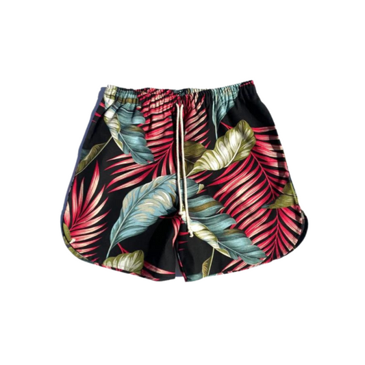 Kilikopela ‘OG’ Shorts | Black Red Leaf