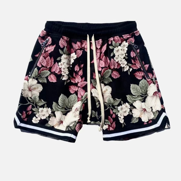 Alepeleke Basketball Short | White Hibiscus