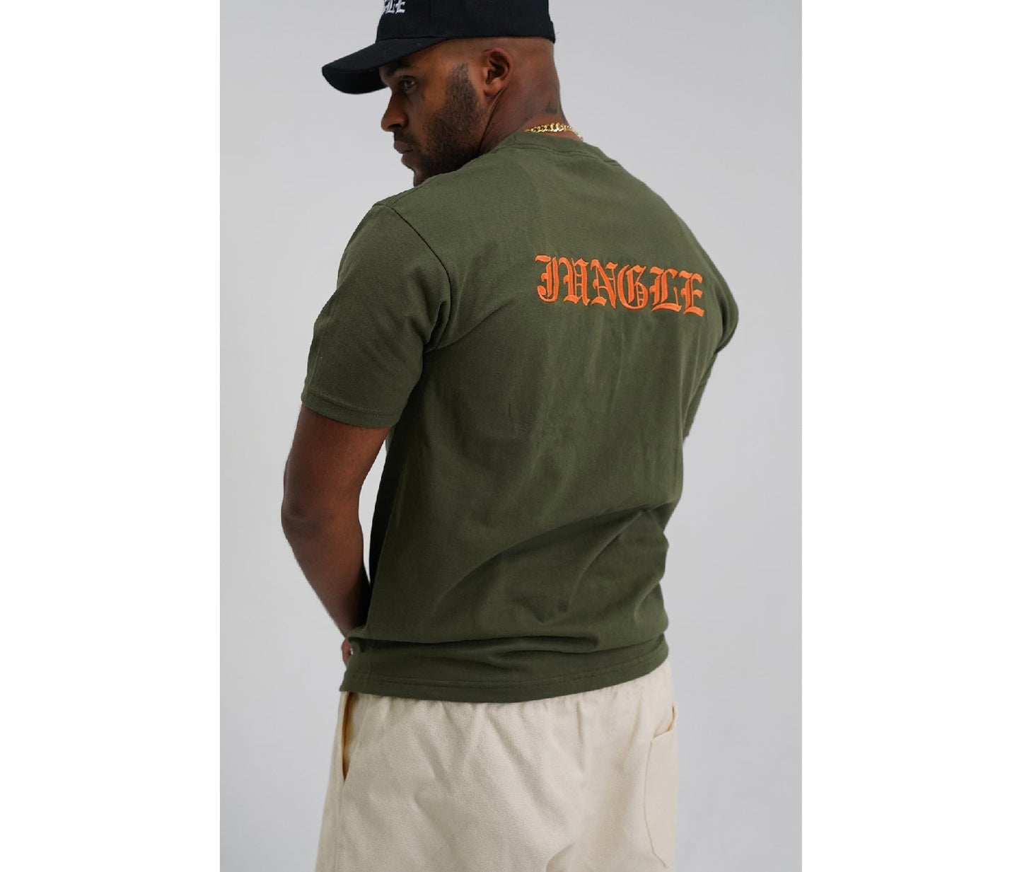 Jungle II T-Shirt - Olive & Orange