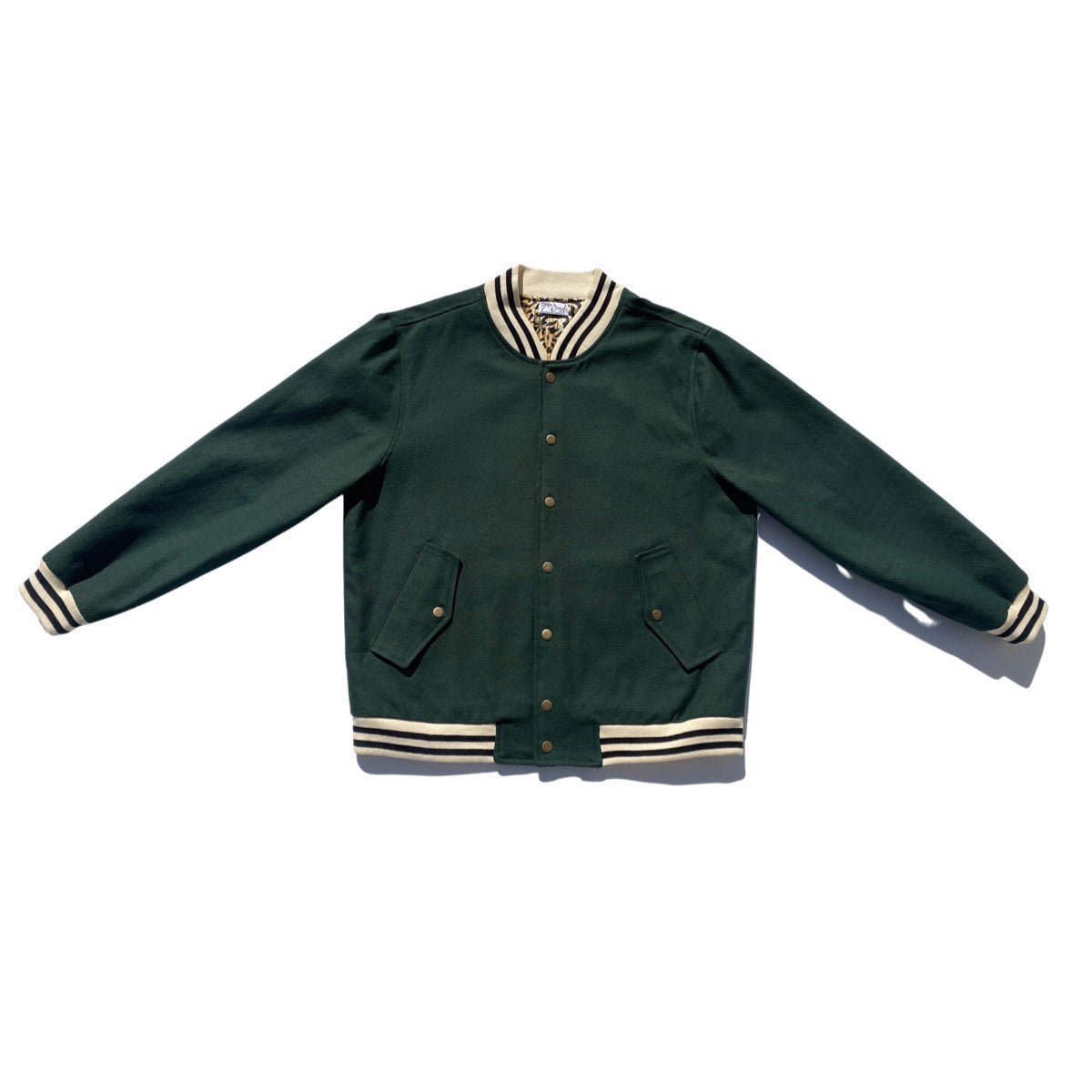 Kainoa Baseball Jacket | Solid Forest