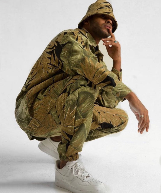 Kelia Unisex Jogger Pant -Army Palm