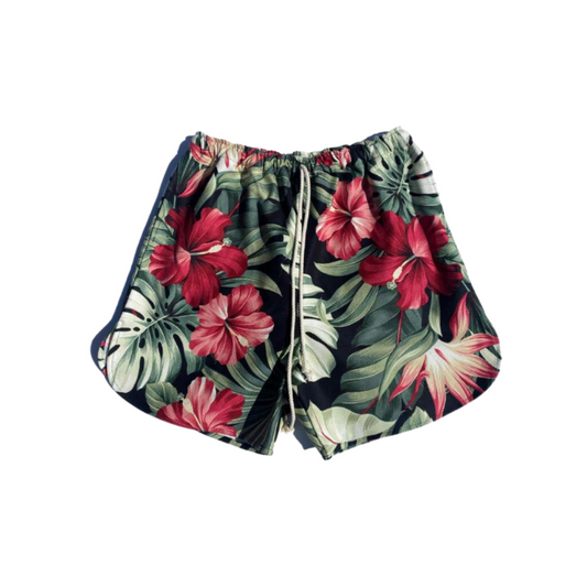 Kilikopela ‘OG’ Shorts | Black Hibiscus