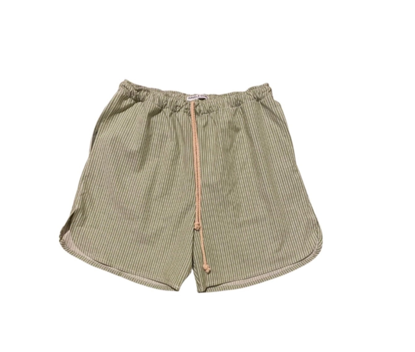 Kili Lightweight Shorts - Sage Pinstripe