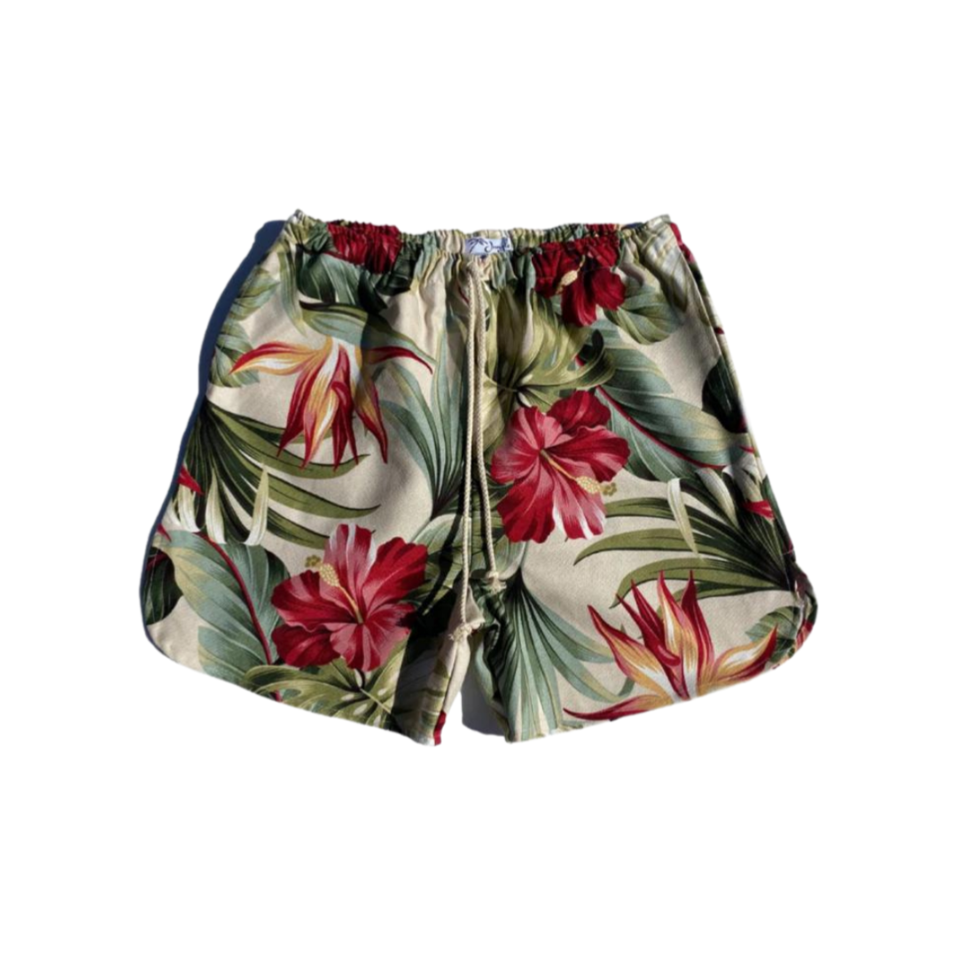 Kilikopela 'OG' Shorts | Cream Hibiscus – JungleGurl