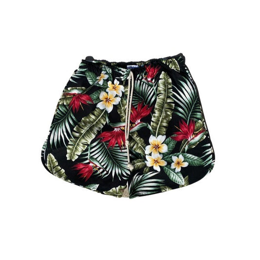 Kilikopela ‘OG’ Shorts | Black Plumeria